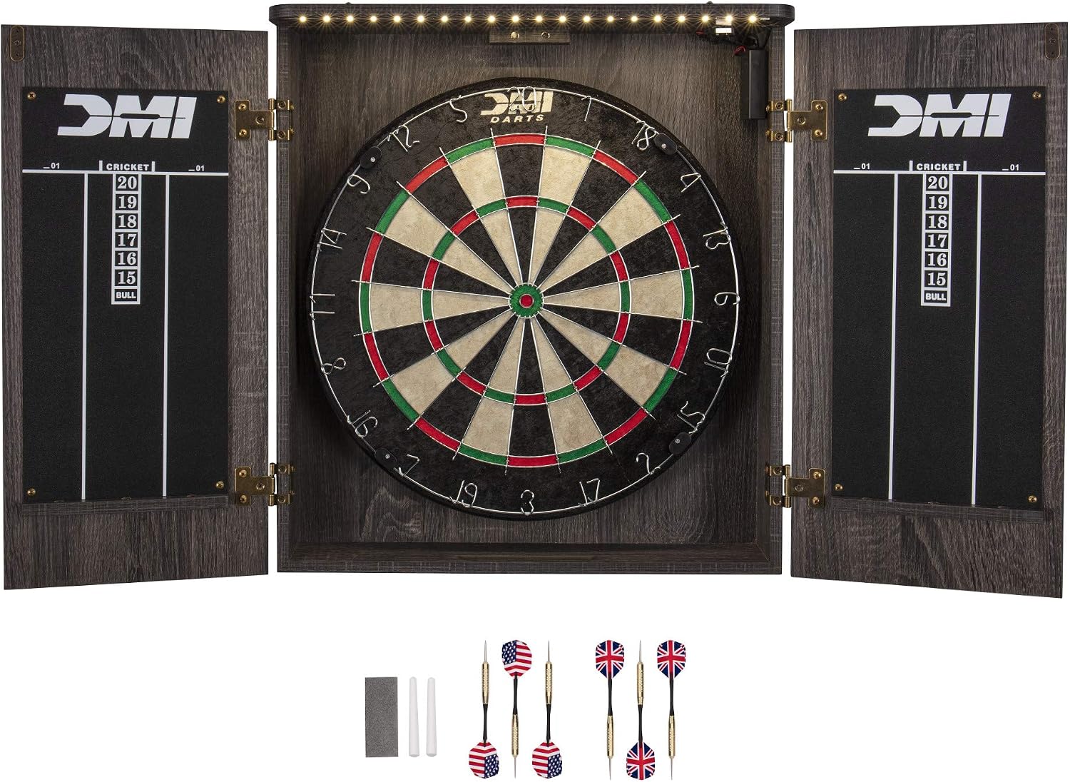 Electronic Dartboard Cabinet - ^Paris Bristle Dartboard Cabinet Sets -