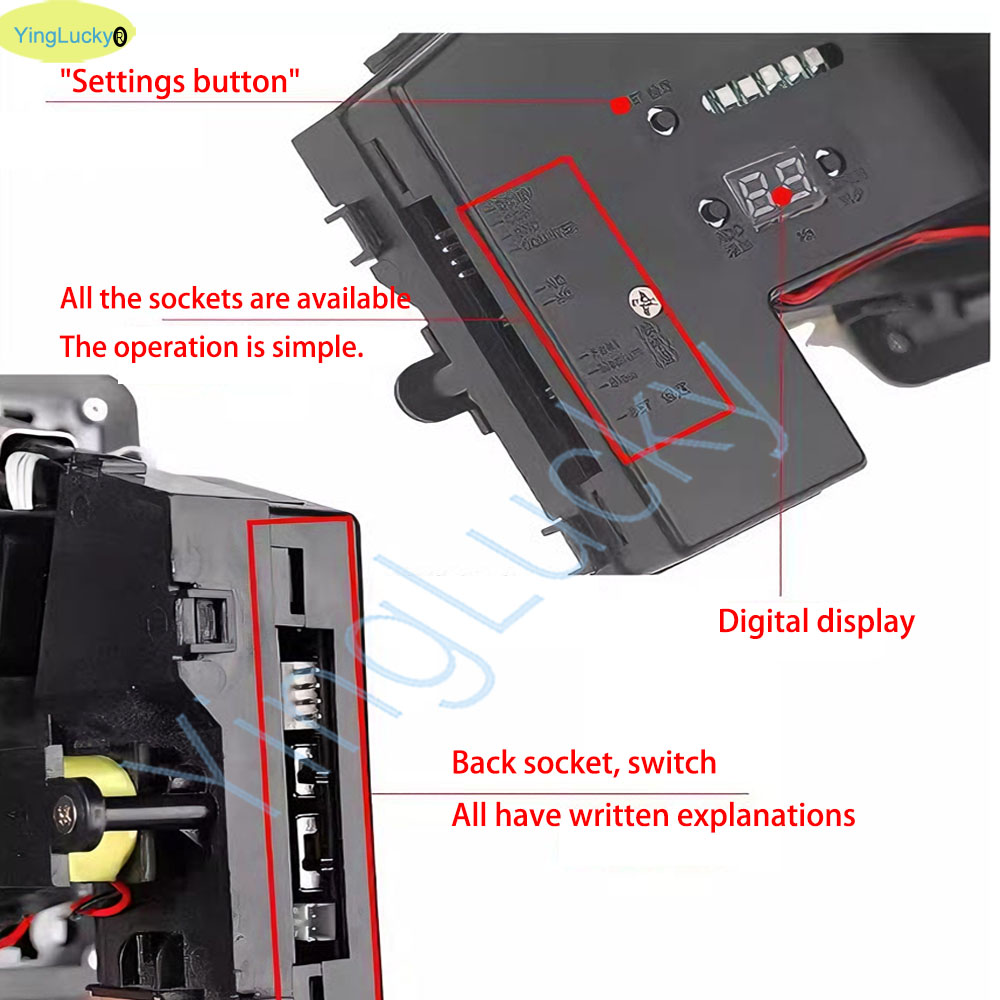 Colorful LED Multi Coin Accept - Arcade Vending & Laundry recension och pris